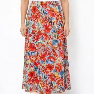 Philosophy Womens Maxi Skirt Large Slit Tropical Resort Cruise Island New Tags